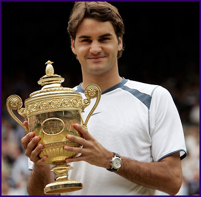 Once again Federer wins, while Roddick is faced with defeat